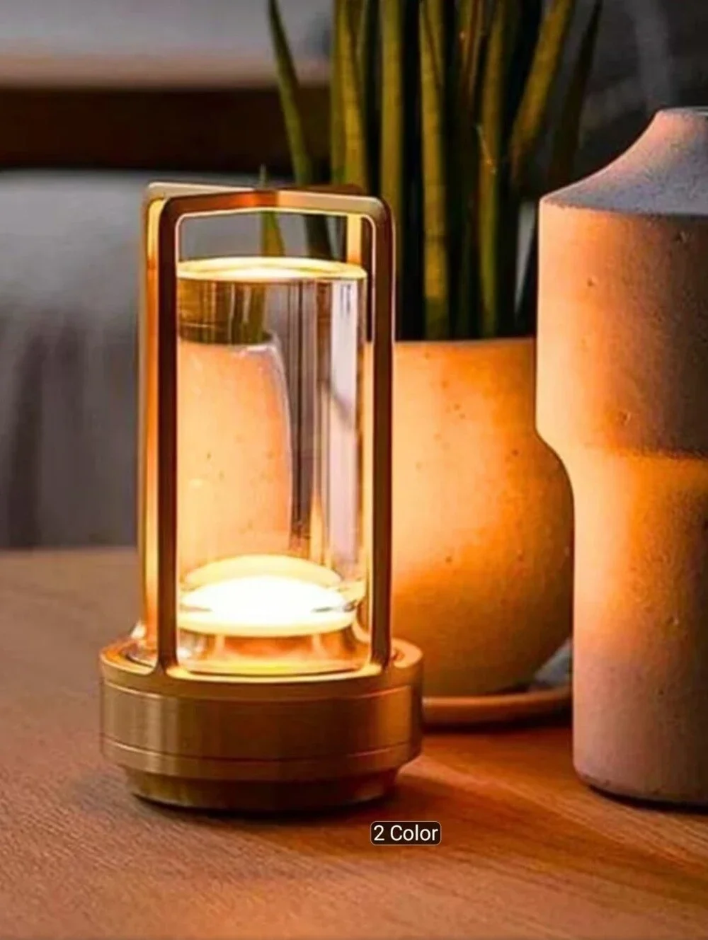 Klarako Gold and Clear Crystal Lantern. NEW IN BOX